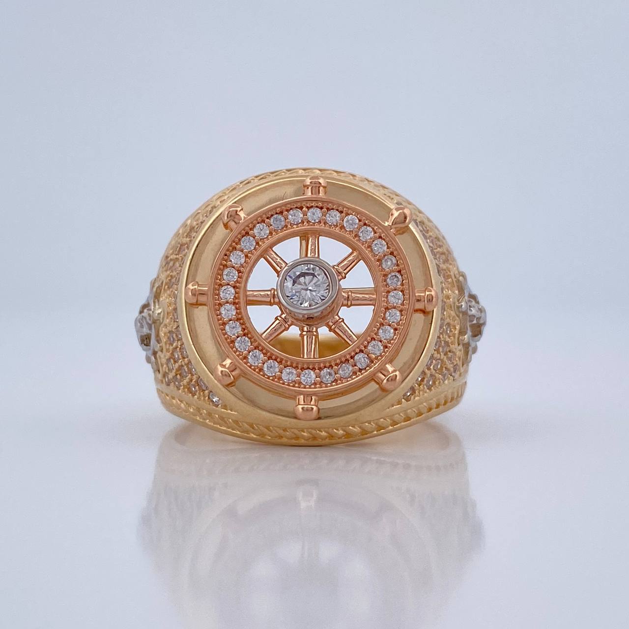 Anillo Timon 11.55gr / T9 1/2 / Tres Oros 18K %