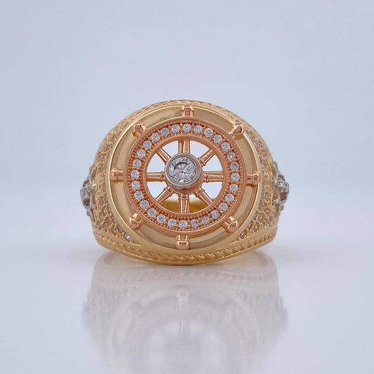 Anillo Timon 11.55gr / T9 1/2 / Tres Oros 18K %