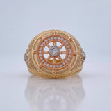 Anillo Timon 11.55gr / T9 1/2 / Tres Oros 18K %