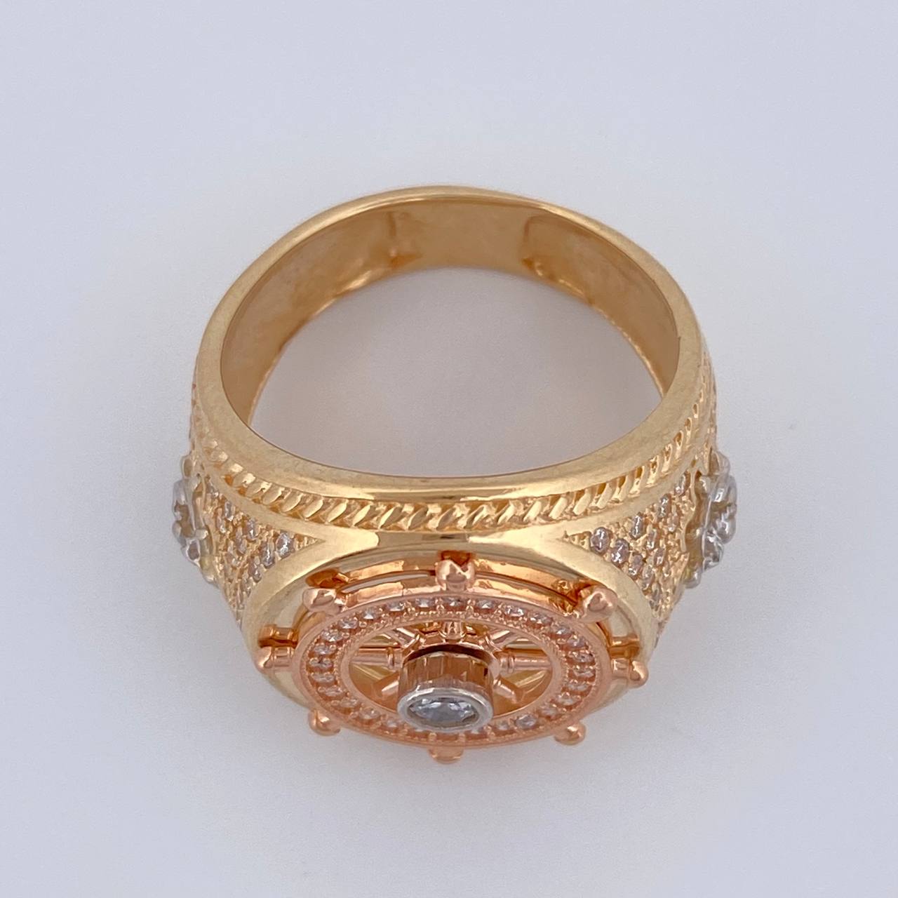 Anillo Timon 11.55gr / T9 1/2 / Tres Oros 18K %