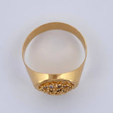 Anillo Halo Circulo  4.6gr / T11 1/2 / Oro Amarillo 18K %