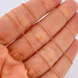 Cadena Aro Seguido 1.75gr / 45cm / 0.75mm Oro Rosa +3 18K %