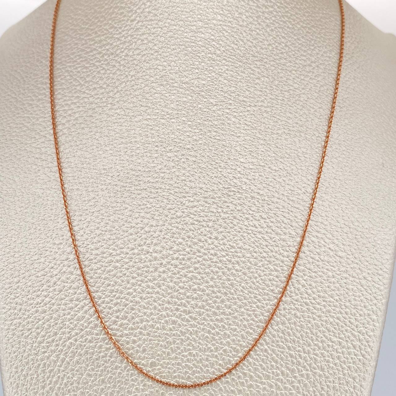 Cadena Aro Seguido 1.75gr / 45cm / 0.75mm Oro Rosa +3 18K %