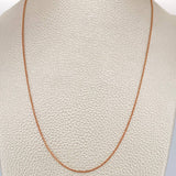 Cadena Aro Seguido 1.55gr / 44.6cm / 0.75mm Oro Rosa +3 18K %