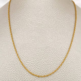 Cadena Lazo 1.1gr / 40.2cm / 1.45mm Oro Amarillo +3 18K %