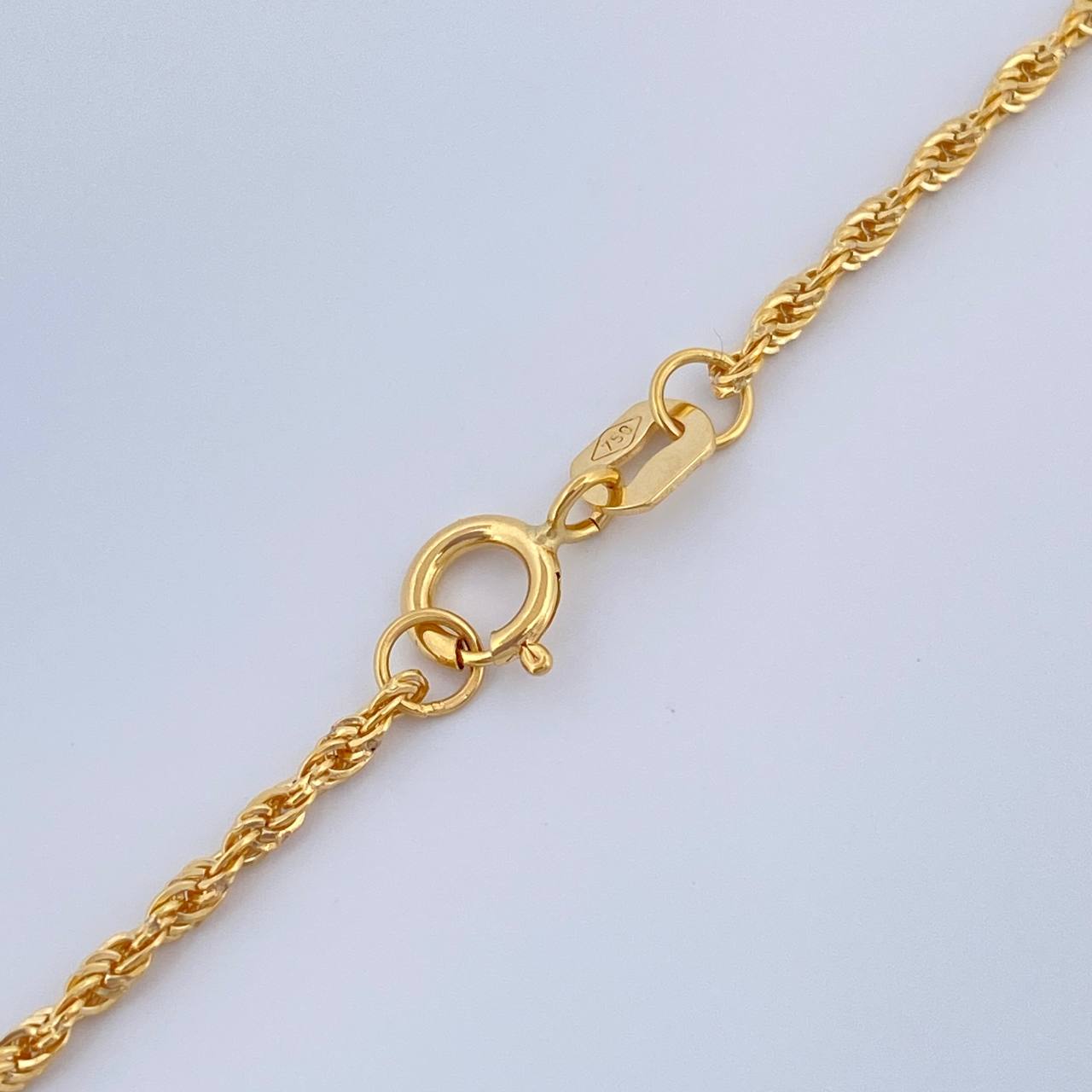 Cadena Lazo 1.05gr / 39.8cm / 1.45mm Oro Amarillo +3 18K %