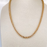 Cadena Franco 17.75gr / 60cm / 3.5mm Dos Oros Amarillo Blanco +3 18K %