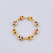 Anillo Gc 0.7gr / T7 - T7 1/4 / 4mm Tres Oros 18K ©