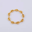 Anillo Gc Diamantado 0.75gr / T6 1/4 - T7 / 3.3mm Oro Amarillo 18K *