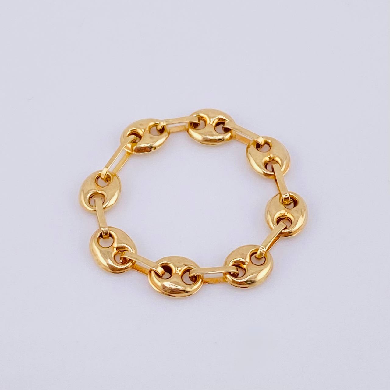 Anillo Gc 0.55gr / T4 - T4 1/2 / 3.3mm Oro Amarillo 18K