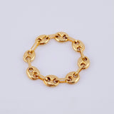 Anillo Gc 0.7gr / T6 1/2 - T7 / 4.1mm Oro Amarillo 18K