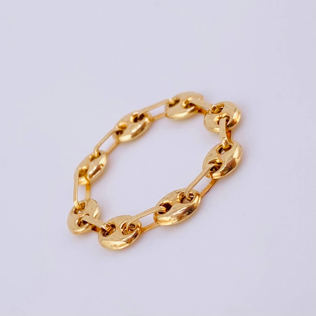 Anillo Gc 0.7gr / T6 1/2 - T7 / 4.1mm Oro Amarillo 18K
