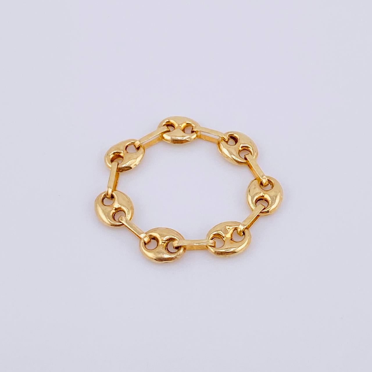 Anillo Gc 0.8gr / T4 1/2 / 4mm Oro Amarillo 18K *