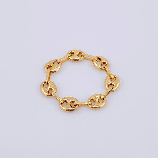 Anillo Gc 0.8gr / T4 - T4 1/4 / 4.15mm Oro Amarillo 18K