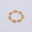 Anillo Gc 0.8gr / T4 1/4 / 4.1mm Oro Amarillo 18K