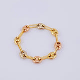 Anillo Gc 0.65gr / T7 3/4-T7 1/2 / 3.45mm Tres Oros 18K ©