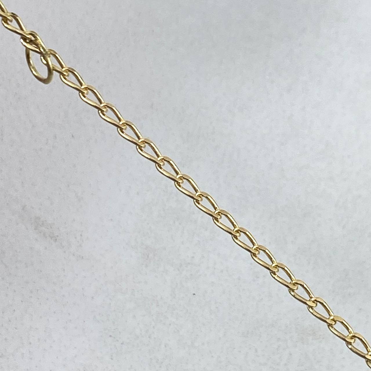 Pulso Bebé Espiga 1.4gr / 14cm-15.5cm / Placa Rectangular Octagonal Oro Amarillo 18K ©