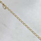 Pulso Bebé Espiga 1.4gr / 14cm-15.5cm / Placa Rectangular Octagonal Oro Amarillo 18K ©