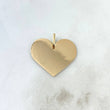 Dije Placa Corazón 2.3gr / 2.6mm Oro Amarillo