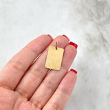Dije Placa Rectangular 1.85gr / 2.9cm / 22mm*15mm Oro Amarillo