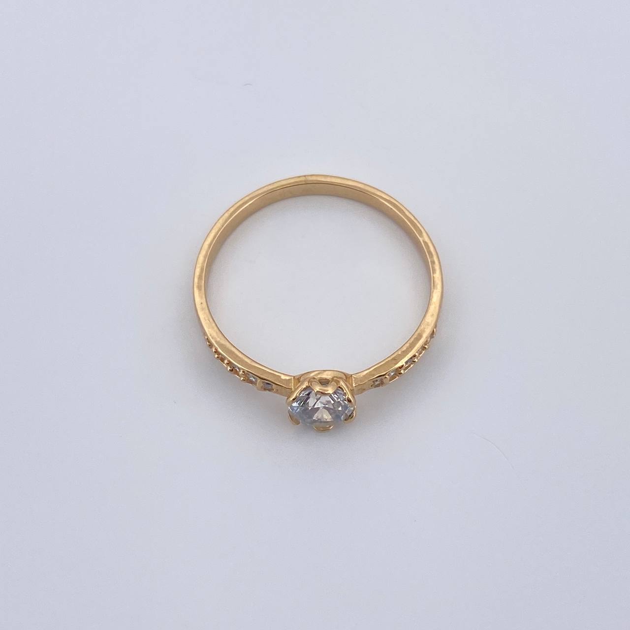 Anillo Solitario Churumbela 2.05gr / T7 1/4 / Oro Amarillo 18K &