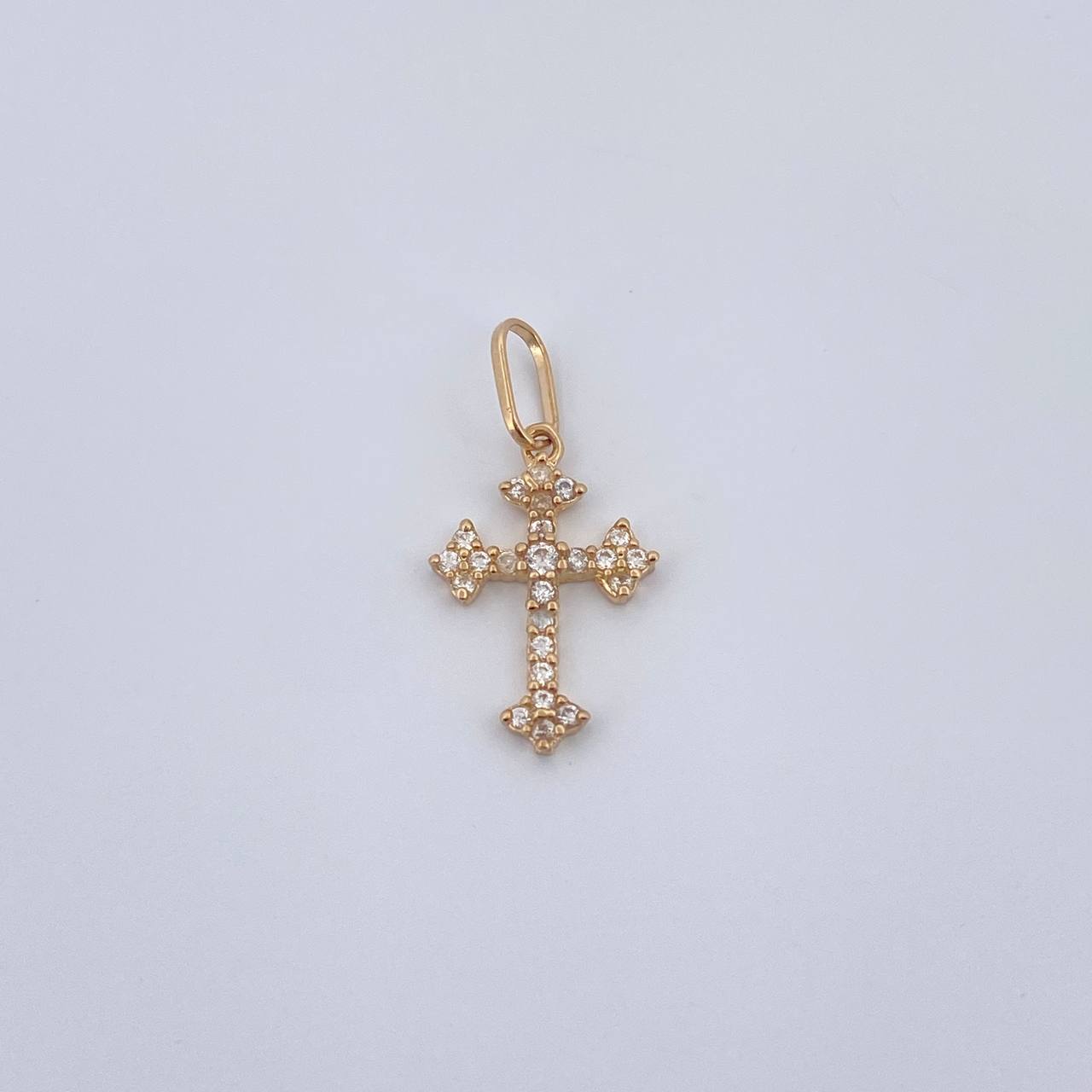 Dije Cruz Gotica 0.5gr / 2cm / Oro Amarillo 18K &