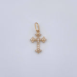 Dije Cruz Gotica 0.5gr / 2cm / Oro Amarillo 18K &