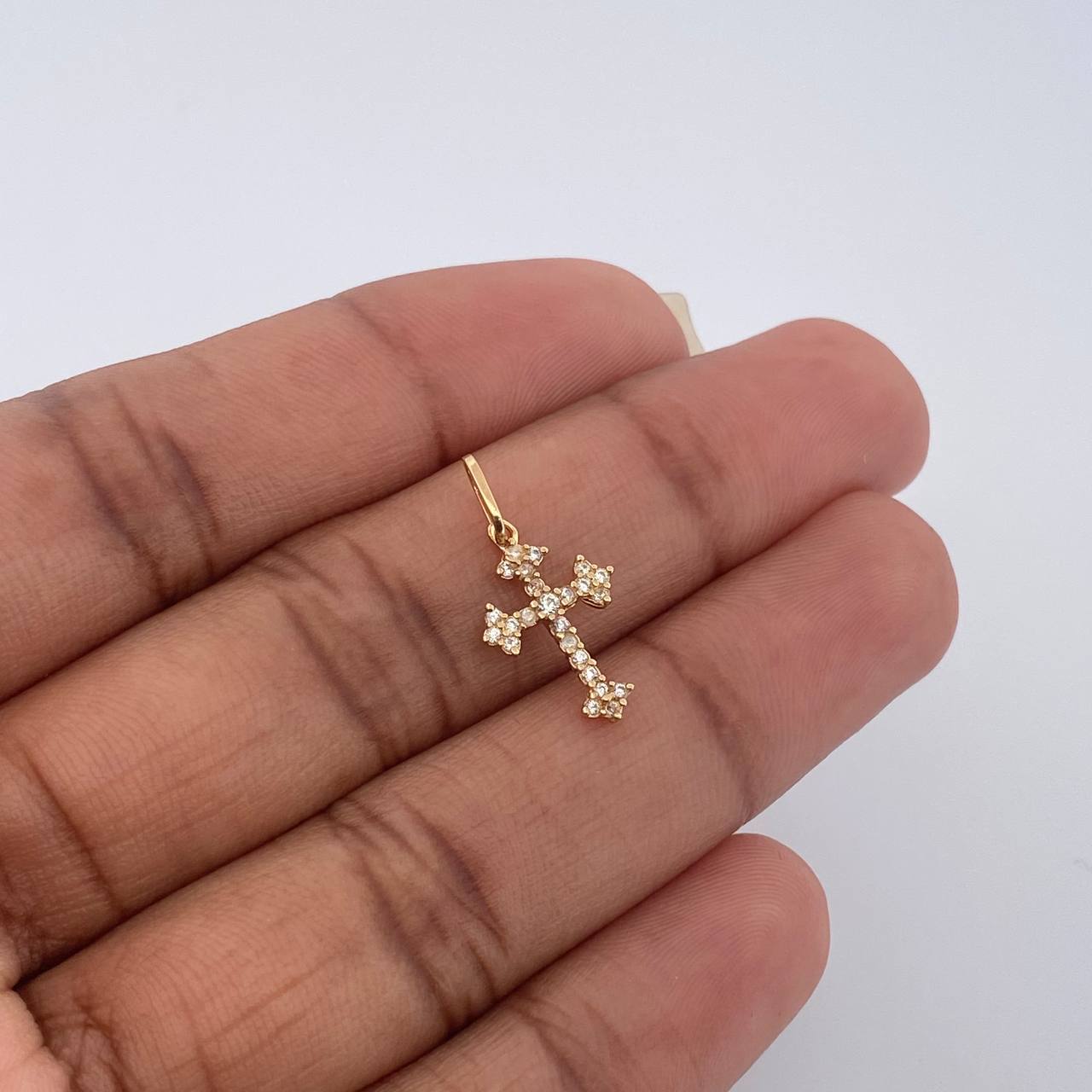 Dije Cruz Gotica 0.5gr / 2cm / Oro Amarillo 18K &