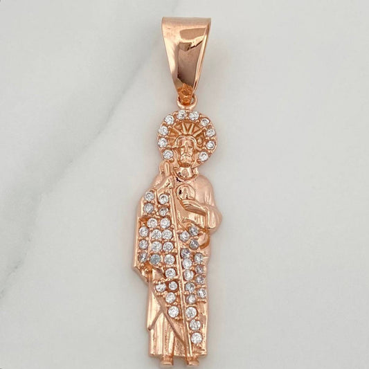 Dije San Judas Tadeo 5.05gr / 4cm / Oro Rosa 18K