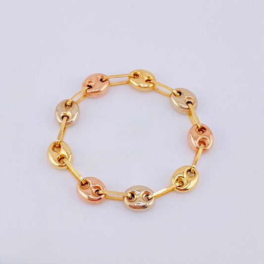 Anillo Gc 0.95 g / T12 3/4 - 12 1/2 Tres Oros 18K