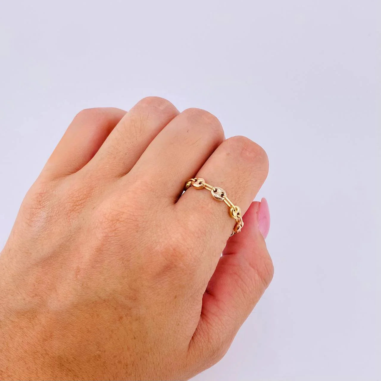 Anillo Gc 0.95 g / T12 3/4 - 12 1/2 Tres Oros 18K