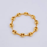 Anillo Gc Diamantado 0.85gr / T9 1/4 - T9 3/4 / 3.4mm Oro Amarillo 18K *