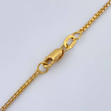 Cadena Veneciana 6.4gr / 60cm / 1mm Dos Oros  Amarillo Blanco +3 18K %