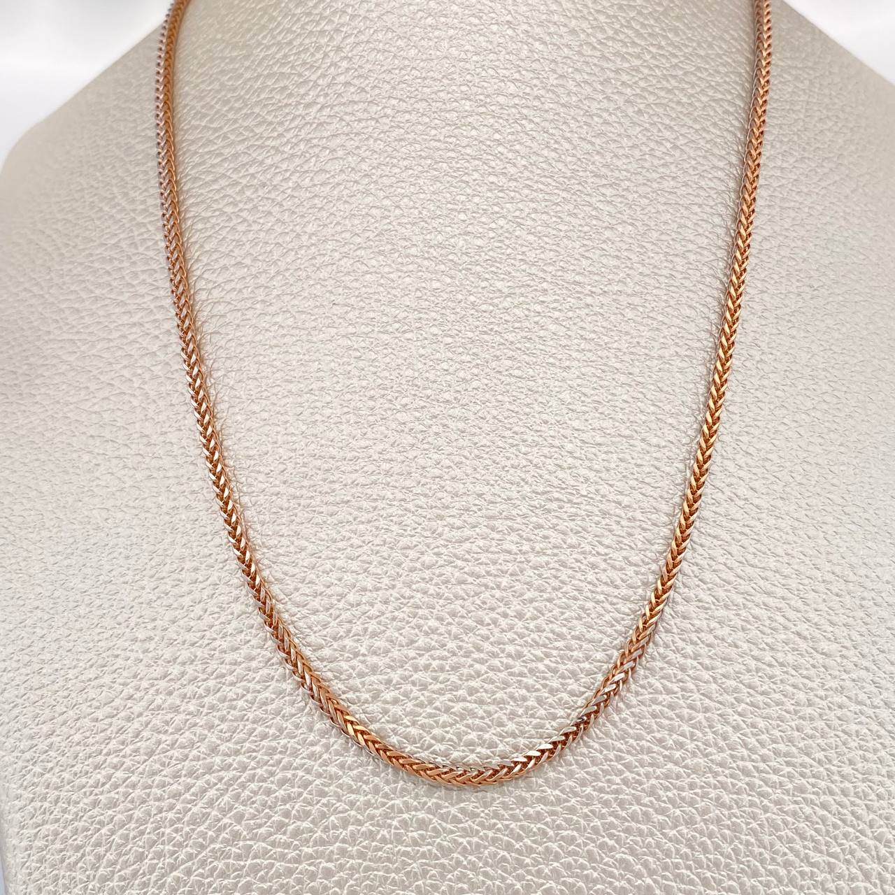 Cadena Franco 5.45gr / 60cm / 1.6mm Dos Oros Blanco Rosa +3 18K %