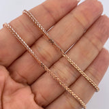 Cadena Franco 5.45gr / 60cm / 1.6mm Dos Oros Blanco Rosa +3 18K %