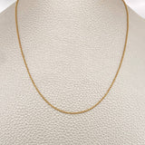 Cadena Militar 2.55gr / 60.5cm / 0.7mm Oro Amarillo +3 18K %