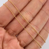 Cadena Militar 2.55gr / 60.5cm / 0.7mm Oro Amarillo +3 18K %