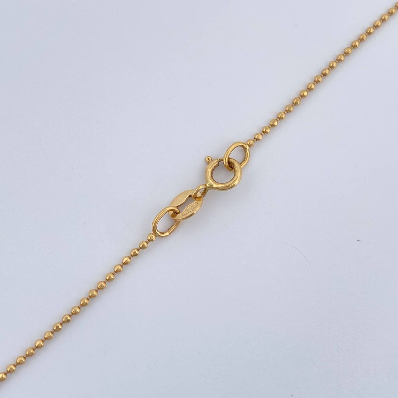 Cadena Militar 2.55gr / 60.5cm / 0.7mm Oro Amarillo +3 18K %