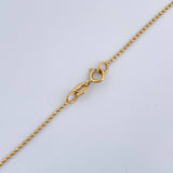 Cadena Militar 2.55gr / 60.5cm / 0.7mm Oro Amarillo +3 18K %