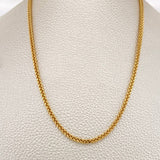 Cadena Franco 8.85gr / 59.6cm / 2.3mm Dos Oros Amarillo Blanco +3 18K %