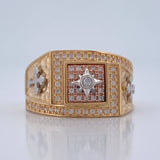 Anillo Estrella Cardinal 8.25gr / T10 / Tres Oros 18K %