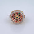 Anillo Ruleta 13.5gr / T9 1/2 / Tres Oros 18K %