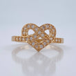 Anillo Corazon 2.6gr / T7 1/4 / Oro Amarillo 18K %