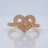 Anillo Corazon 2.6gr / T7 1/4 / Oro Amarillo 18K %
