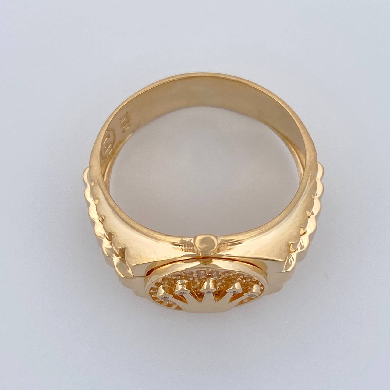 Anillo Correa Corona 7.05gr / T9 1/2 / Oro Amarillo 18K %