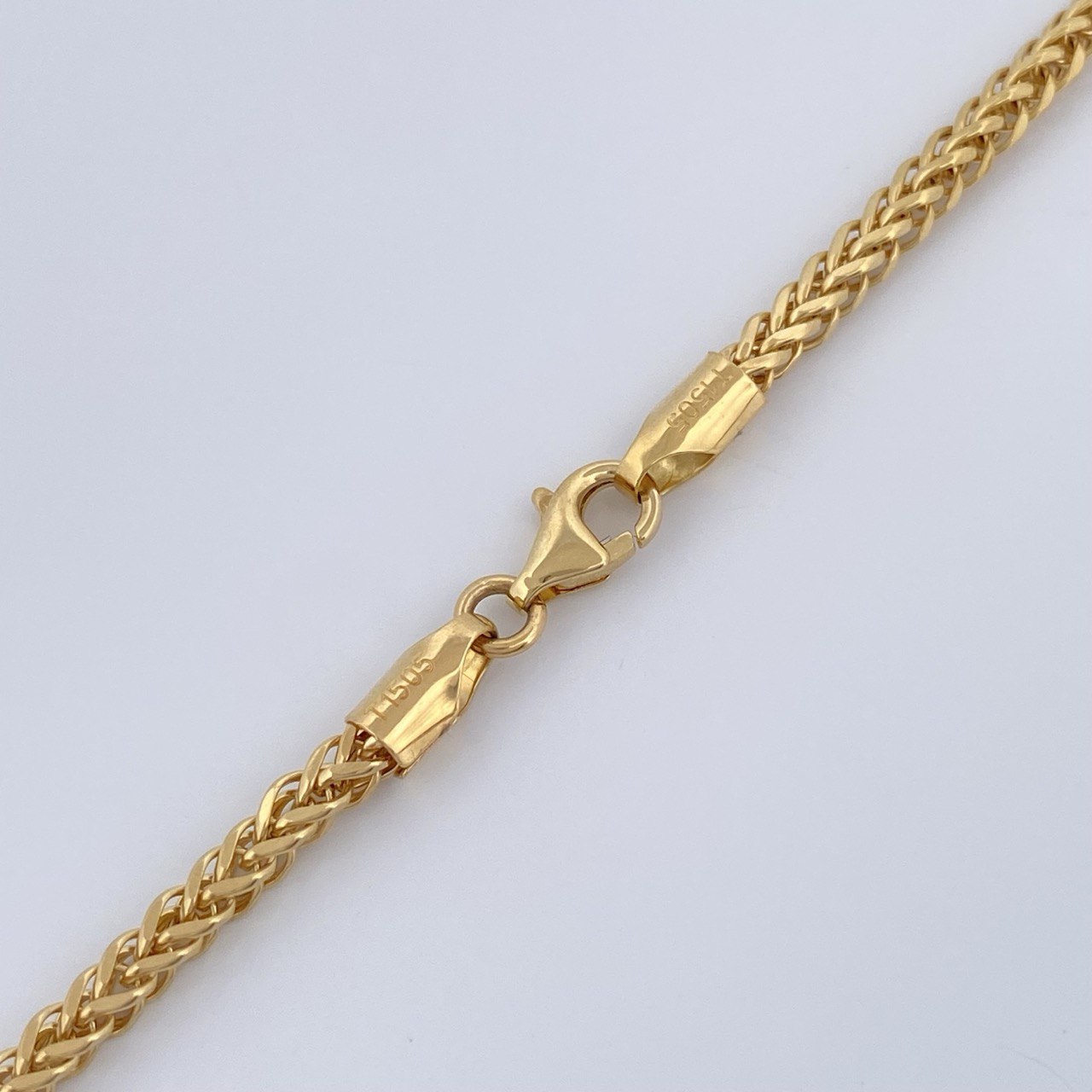 Cadena Franco 8.85gr / 59.6cm / 2.3mm Dos Oros Amarillo Blanco +3 18K %