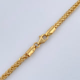 Cadena Franco 8.85gr / 59.6cm / 2.3mm Dos Oros Amarillo Blanco +3 18K %