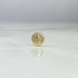 Herraje Virgen de Guadalupe 0.5gr / 1cm / Tambor Oro Amarillo
