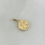 Dije San Benito 0.75gr / 2.2cm / Troquelado Oro Amarillo
