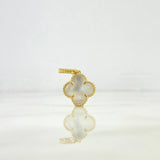 Dije Trebol VCyA 2.05gr / 2.3cm / Nacar Blanco Oro Amarillo +4 *